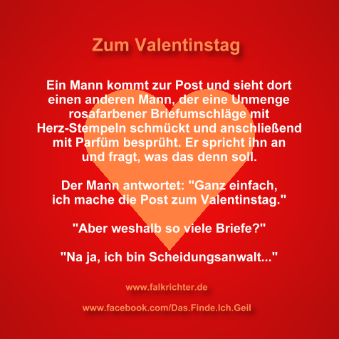 Nicht lustig valentinstag