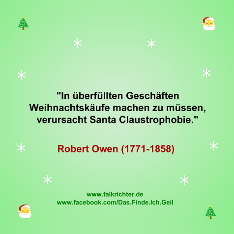 Zitat Robert Owen Weihnachtskäufe