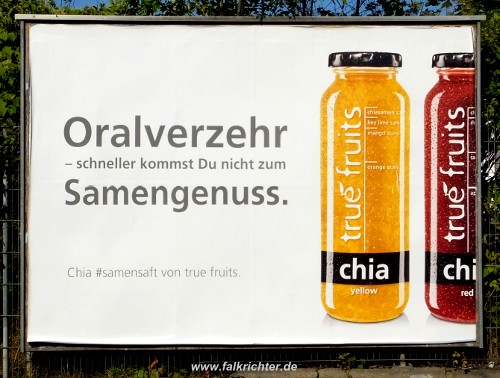 Werbung mit Sex-Appeal Chia Samensaft 2016
